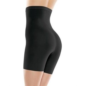 NWOT ASSETS XL Spanx Luxe Lean Scallop Hi Waist Short 3715 Blk 106588